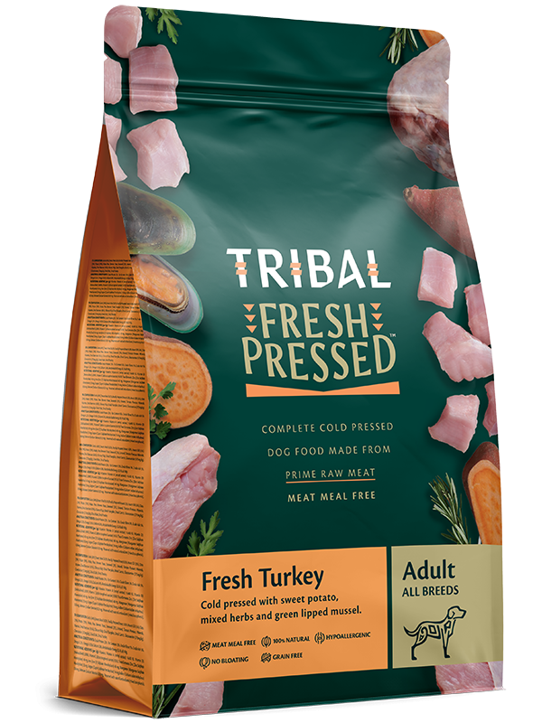 Tribal Fresh Pressed Dog Adult Turkey 12kg