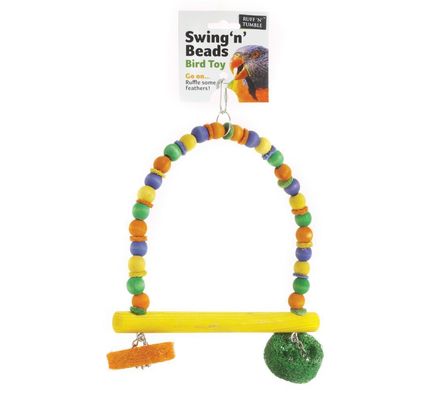 Ruff N Tumble Swing N Beads Bird Toy