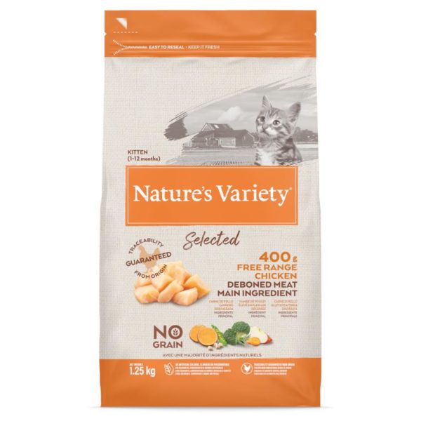 natures variety kitten chicken 1250g FOP1