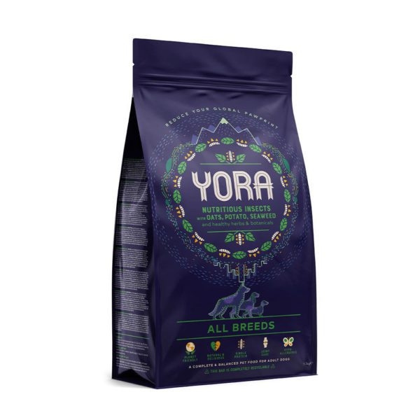 0010721 yora dog insect protein all breeds dog food 12kg